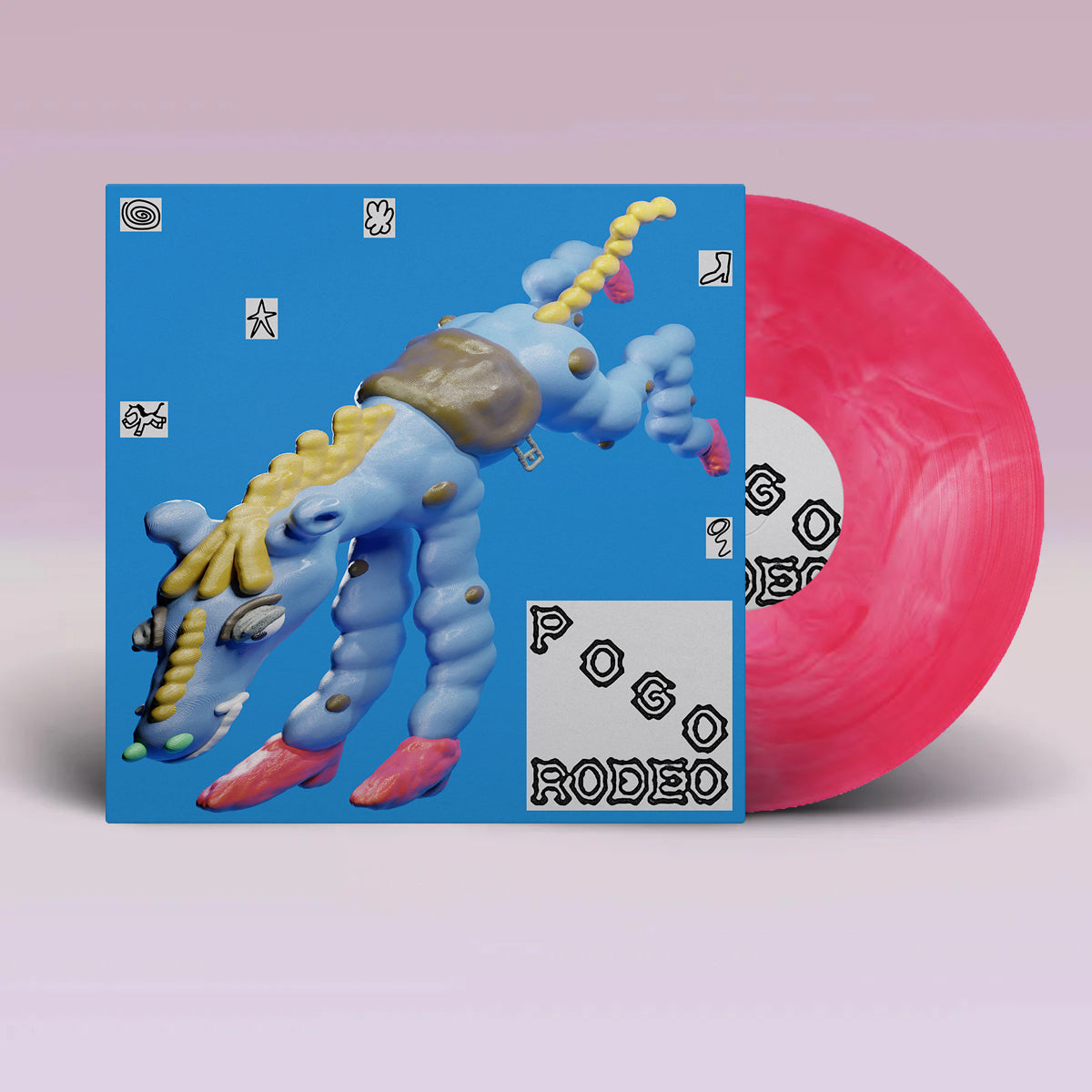 Pogo Rodeo Vinyl – Galaxy Pink Variant – Psychedelic Porn Crumpets
