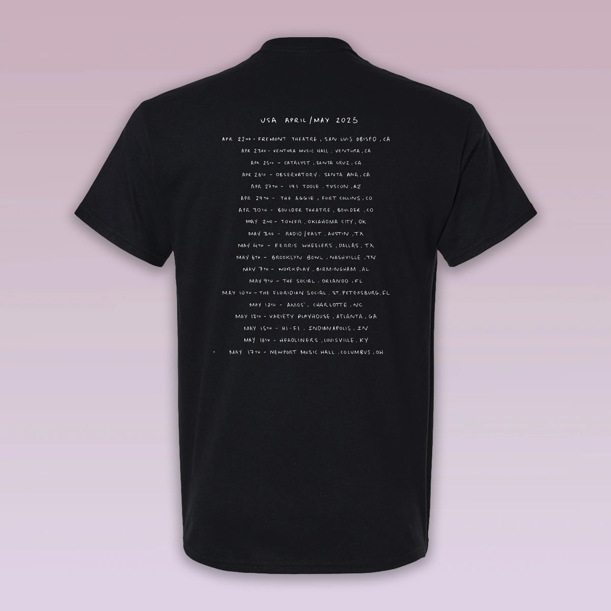2025 TOUR T-SHIRT